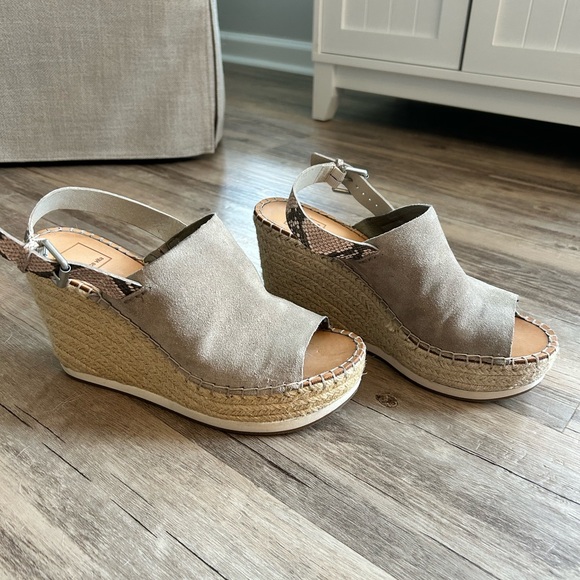 Dolce Vita Suede Espadrille Wedges - Picture 1 of 6